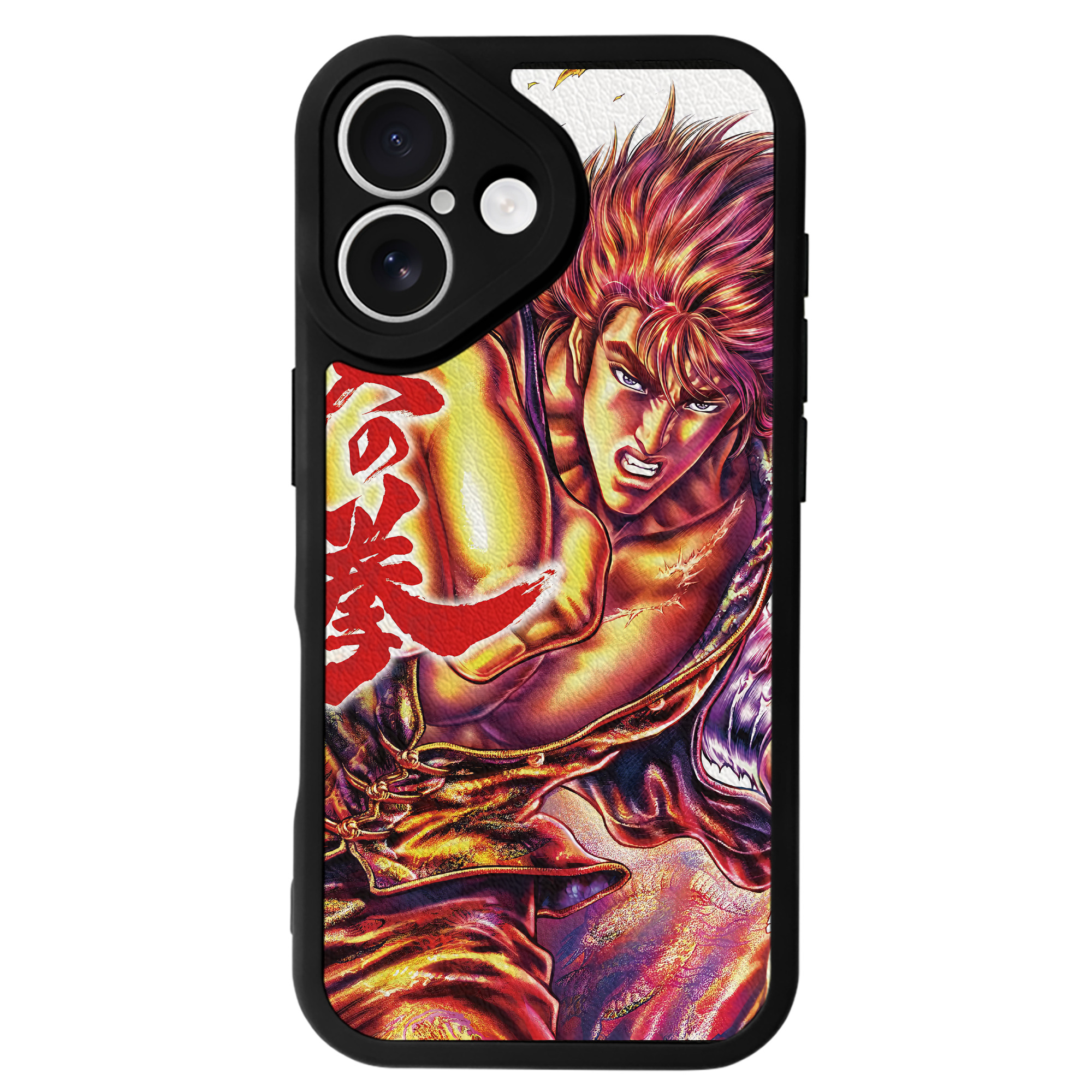 （画像用） 北斗の拳 Fist of the North Star 【iPhone 16シリーズ対応】シリコンスマホケース（レザー調） 材質：シリコン